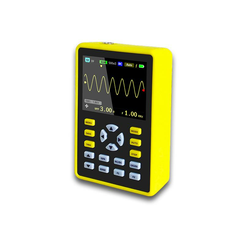 Digital 2.4'' TFT Oscilloscope: 500MS/s Sampling, 100MHz Bandwidth, Waveform Storage & 3000mAh Battery