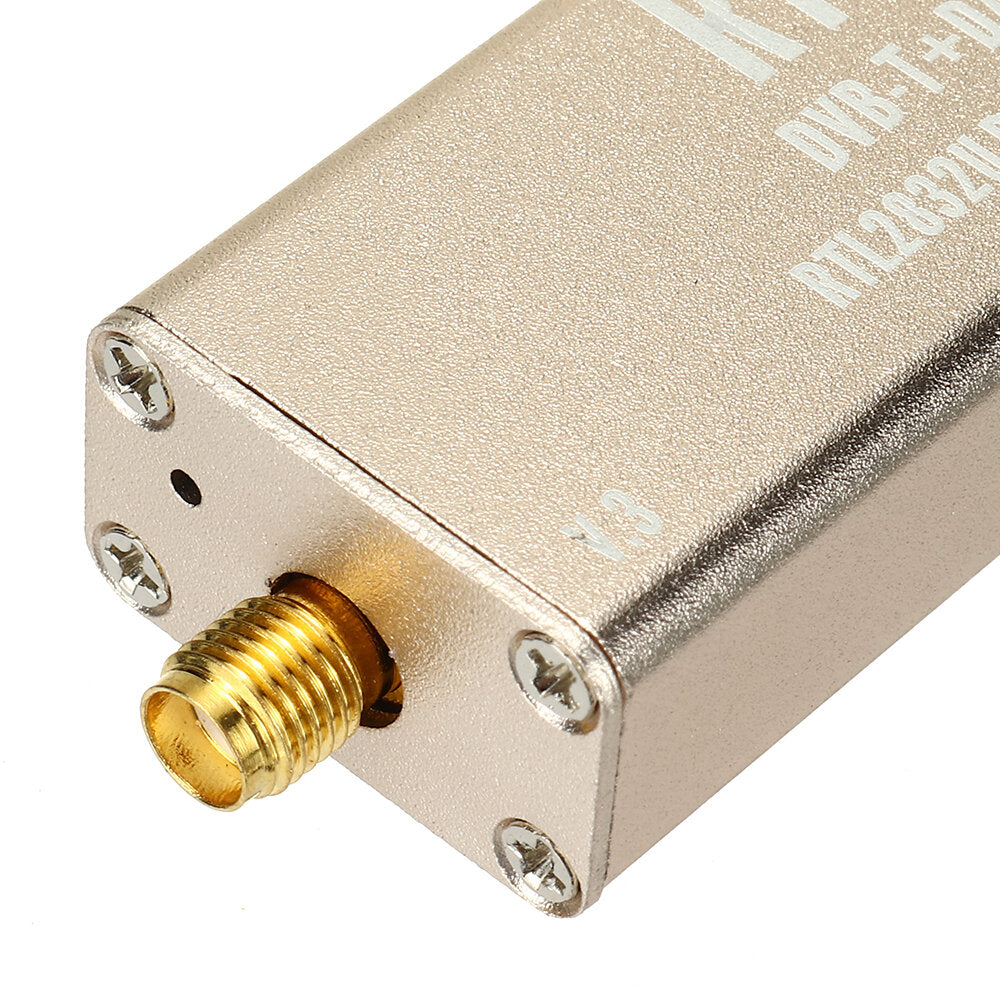 0.1MHz-1.7GHz SDR 0.5 PPM TCXO Compensated High Stability Full Band Software Receiver Aviation Band ADSB RTL2832U + R820T2 with Antenna