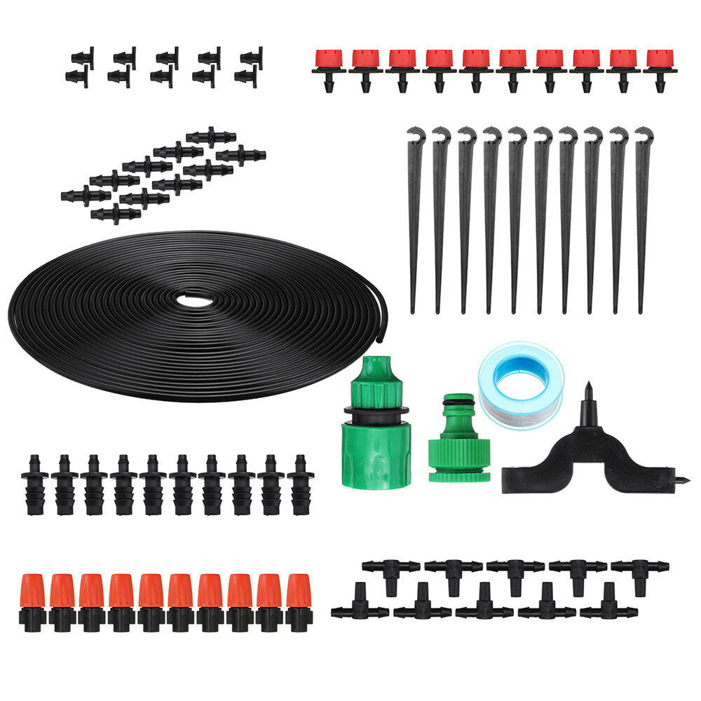 10/15/20M DIY Micro Drip Irrigation System Plant Self Watering Garden Hose Kits