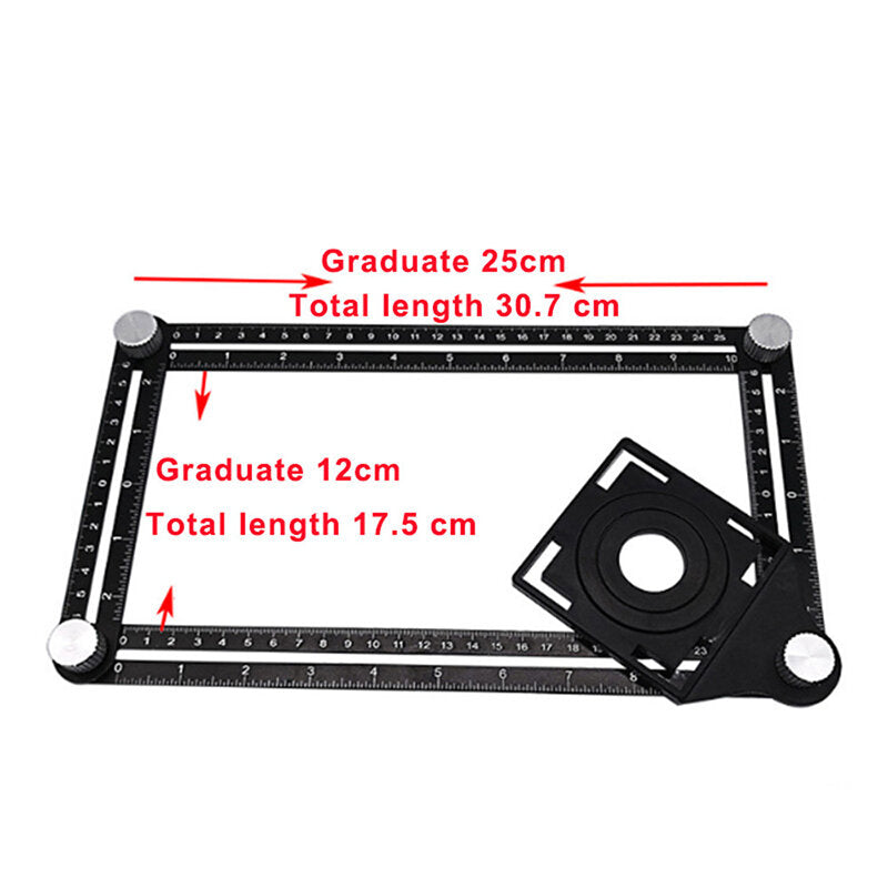 Universal Locator Angularizer Ruler Multi Angle Measurement Rule Foldable Tools Alloy