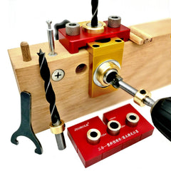 3 In 1 Dowelling Jig Woodworking Adjustable Aluminum Drilling Guide Locator