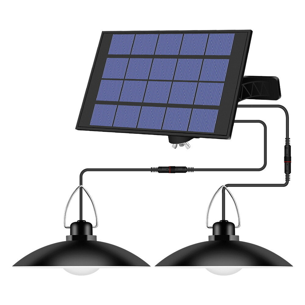 1/2/3/4 Head LED Solar Pendant Light IP65 Waterproof Outdoor Indoor Remote Control Solar Lamp for Garden Porch