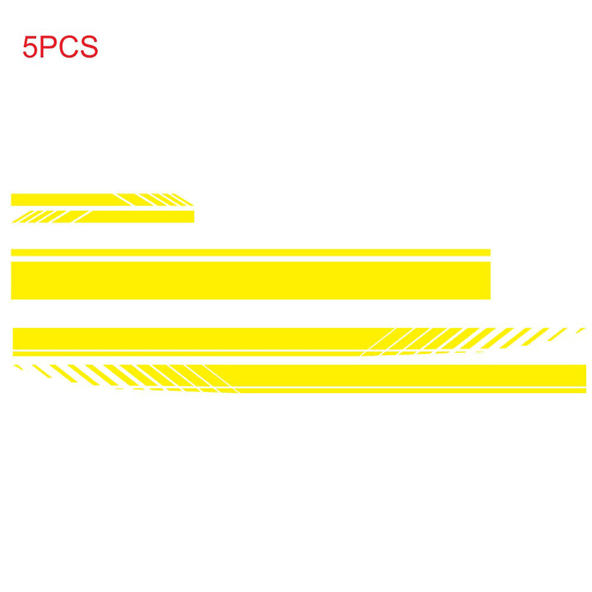 5pcs Car Side Body Stickers Stripe Vinyl Hood Decals Rear View Mirror Vinyl Decoration