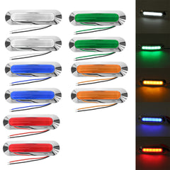 2PCS 12-24V 6 LED Side Marker Light Position Lamp For Car Truck Trailer Lorry Boats