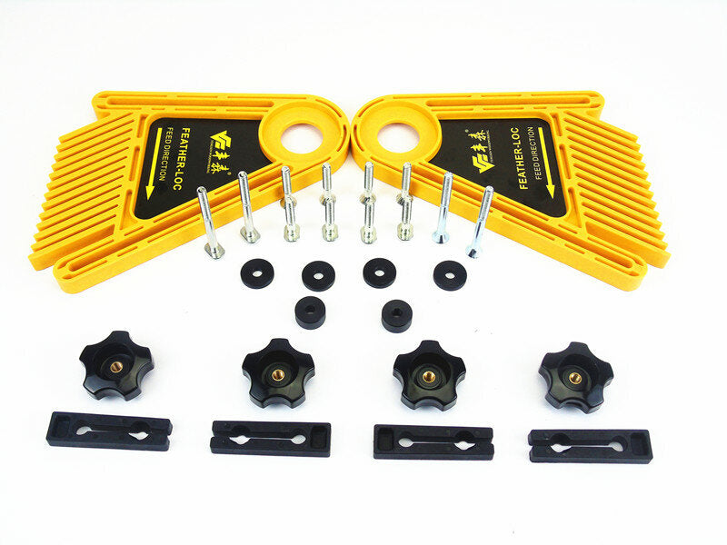 Multi-purpose Double Feather Board for Router Table Saws Miter Gauge Slot