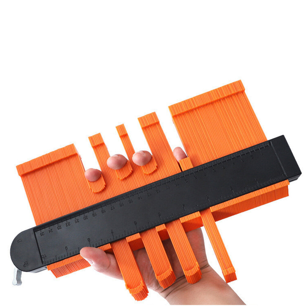 5''/10'' Contour Gauge with Metal Lock - Durable Profile Duplicator for Tiling, Carpets, and Plumbing