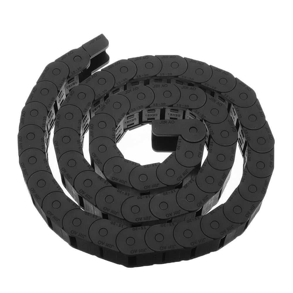 15mm x 20/50mm Openable Drag Chain R28 Plastic Cable 1 Meter Wire Carrier