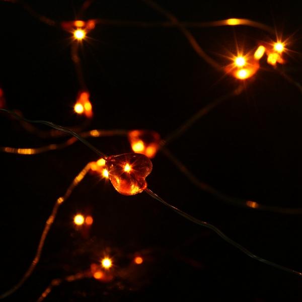 2M 20 LED Battery Powered Heart String Fairy Light For Christmas Party Weddinng Decor