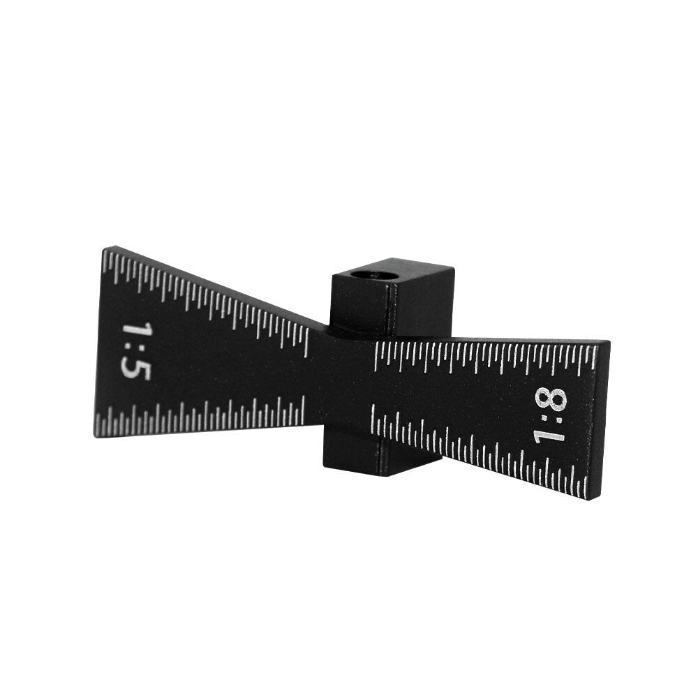 Aluminum Alloy Joint Marking Template for Woodworking - 1:5 & 1:8 Angles, Durable, Wear-Resistant, Black/Red Options