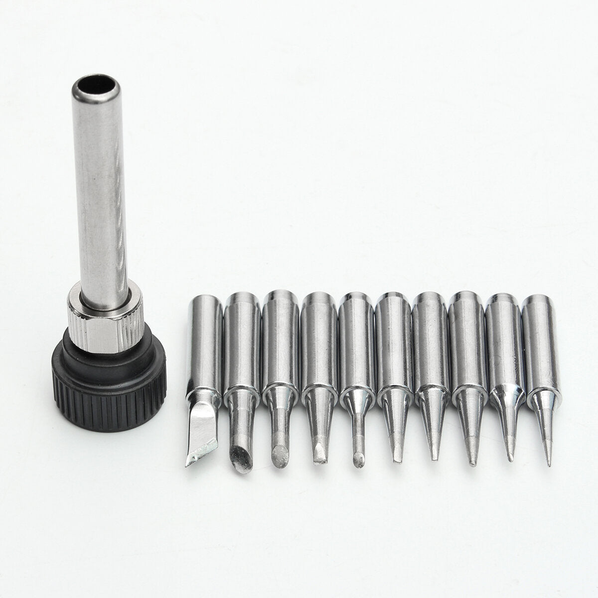 11Pcs 900M-T Soldering Iron Tips for 936 SAIKE ATTEN AOYUE KADA YIHUA Soldering Station