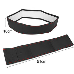 Black Red Line Car With Hand Sewing Steering Wheel Set Car Steering Wheel Covers