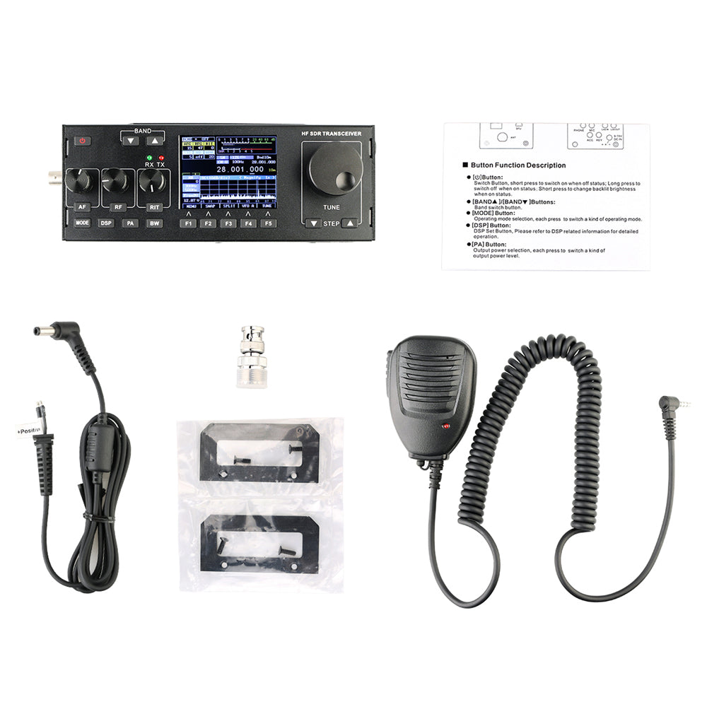 Portable HF SDR SSB Transceiver RS918 amateur Radio vehicle mounted CB ham mobile transceiver car two way radio