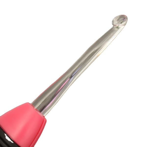 7 Pcs Colorful LED Crochet Lite Hooks Craft Knitting Needles Sewing Tool Batteries Included