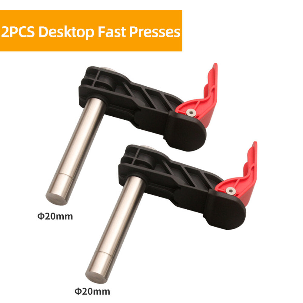 Stainless Steel Quick Release Woodworking Clamps - 19mm/20mm, High Stability, Versatile for Table Tops & Slide Slots