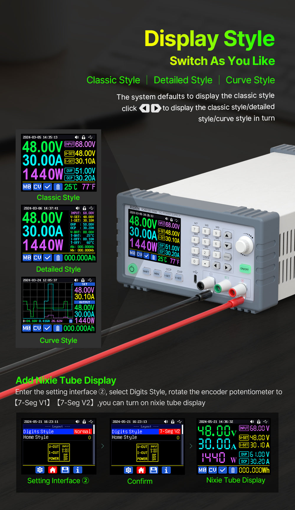 1440W Completed Set 60V 30A Digital Control Stabilized AC DC CNC Adjustable Regulated Power Supply