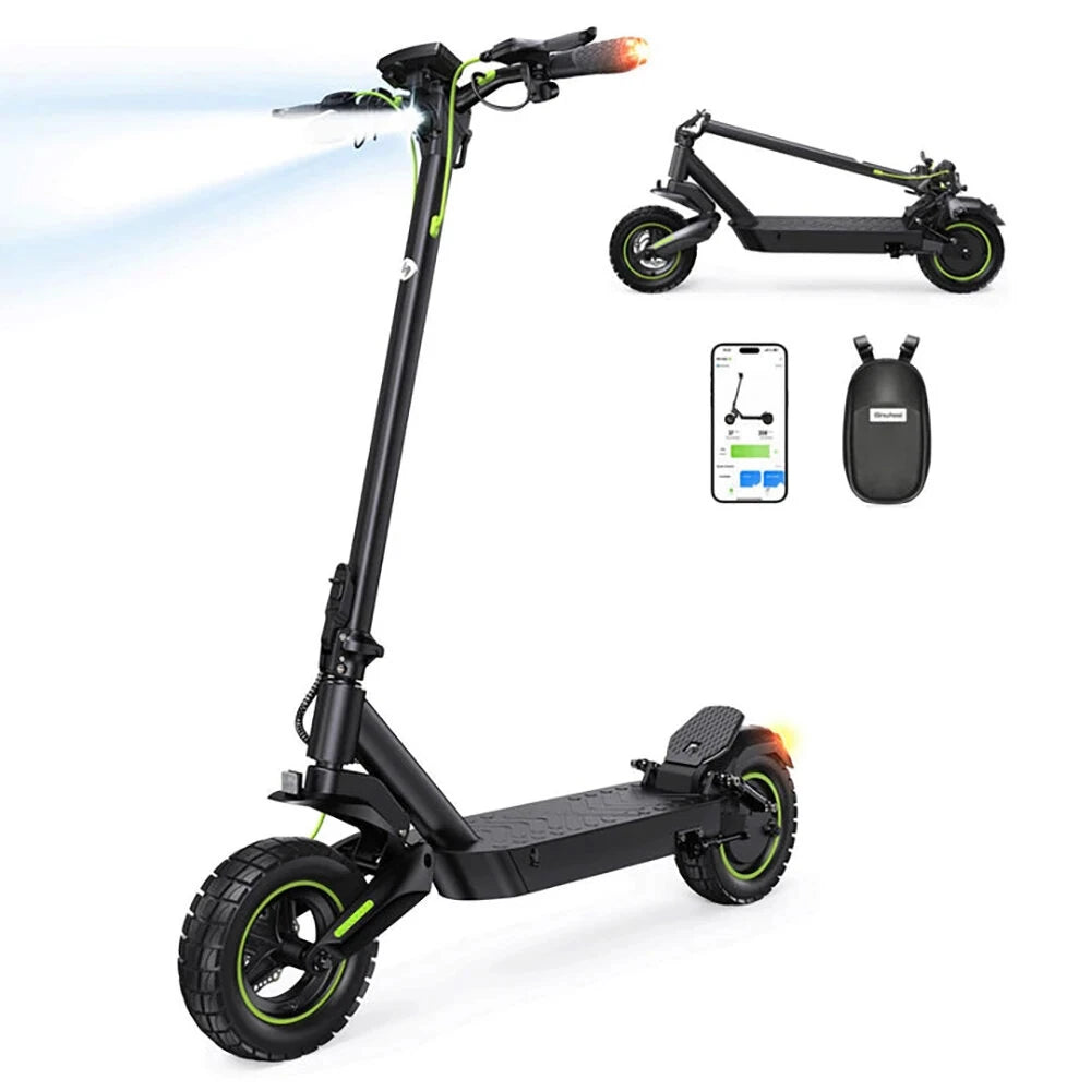 Folding Electric Scooter 48V 15Ah Battery 1000W Motor 25KM/H 10 Inch Tire 60KM Range 150KG Load Capacity Commuter Moped