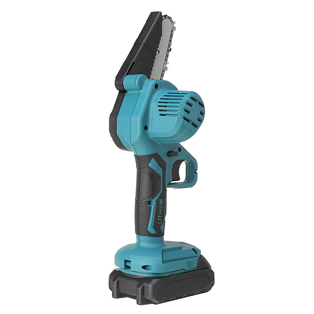 21V 4/6 Inch Cordless Electric Chain Saw One-Hand Saw Mini Portable Woodworking Wood Cutter