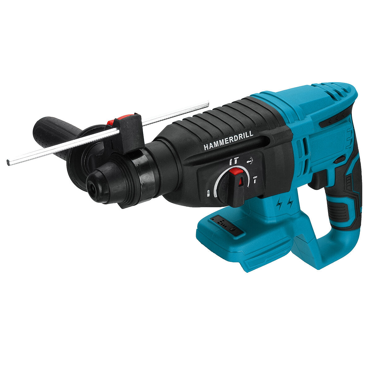 4800bpm Electric Rotary Hammer Drill W/ Rotation Handle Punch Chisel Power Tool For Makita 18V Battery