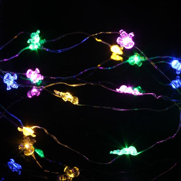 2M 20 LED Battery Powered Snowman String Fairy Light For Christmas Party Weddinng Decor