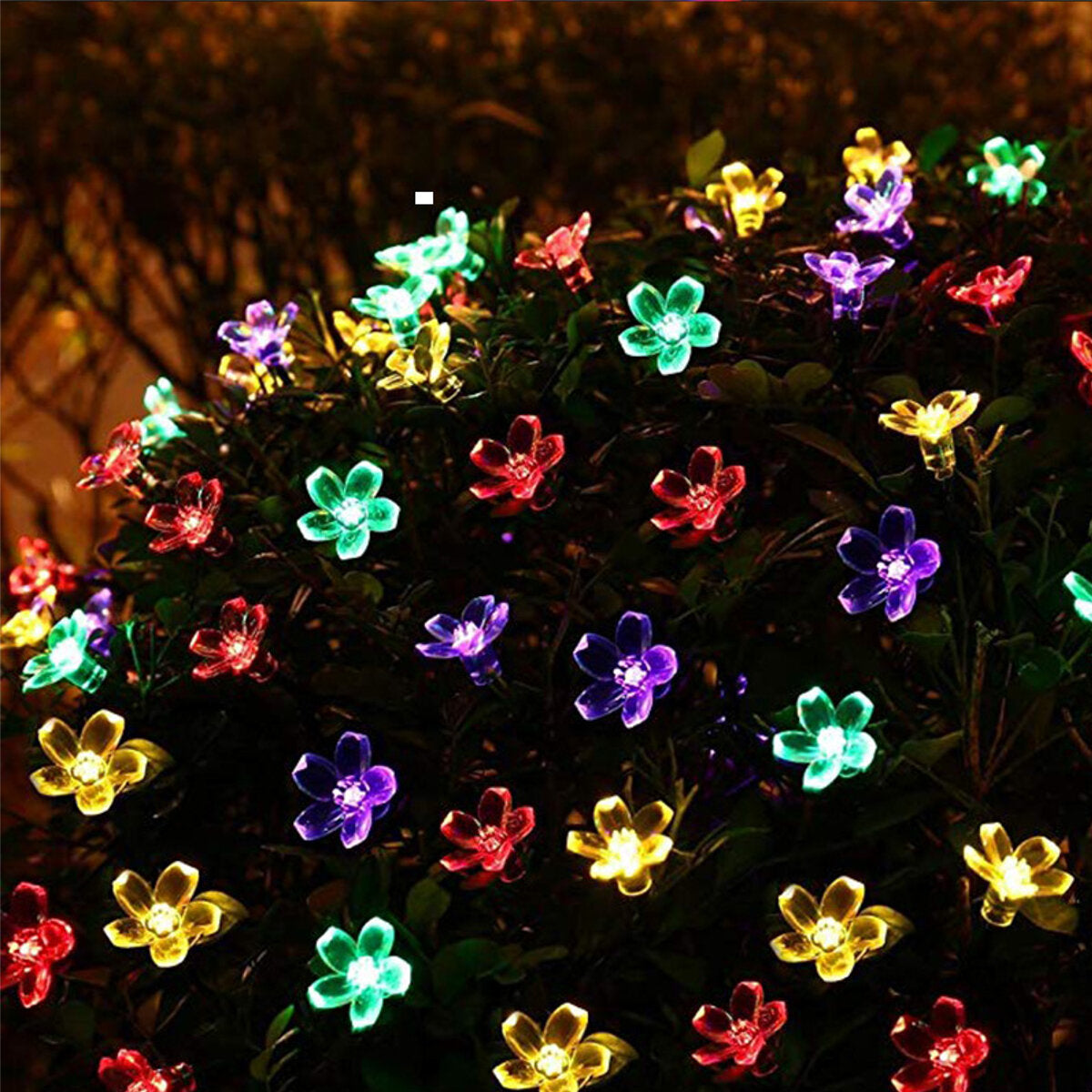 Solar LED String Christmas Blossom Lights Party Lamp 8 Mode