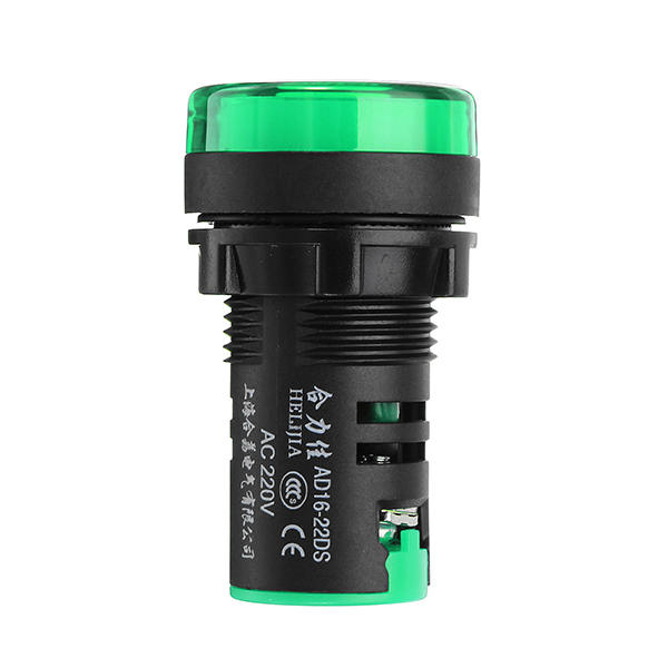 AC220V 22mm Indicator Lamp Signal Light Lamp LED Power Indicator Green