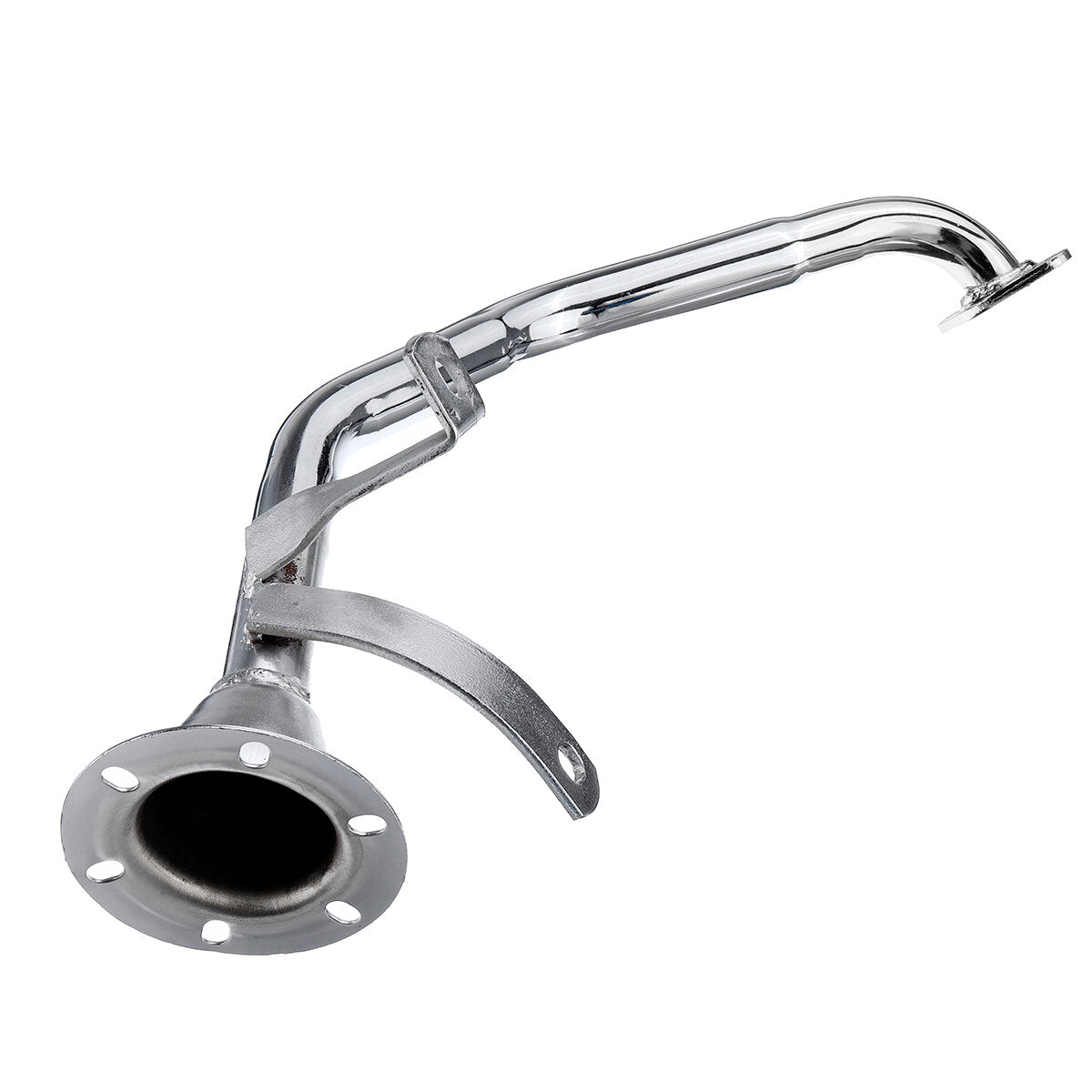 50mm/2in Motorcycle Exhaust System Stainless Steel Short Carbon Fiber For GY6 150cc 4 Stroke Scooter