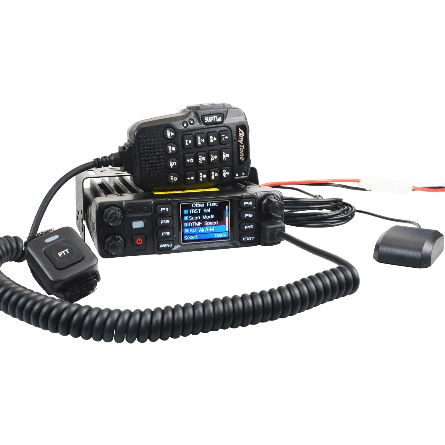Plus VHF UHF Air Band Receive GPS APRS bluetooth PTT DMR Digital Repeater Function FM Mobile Radio AES256