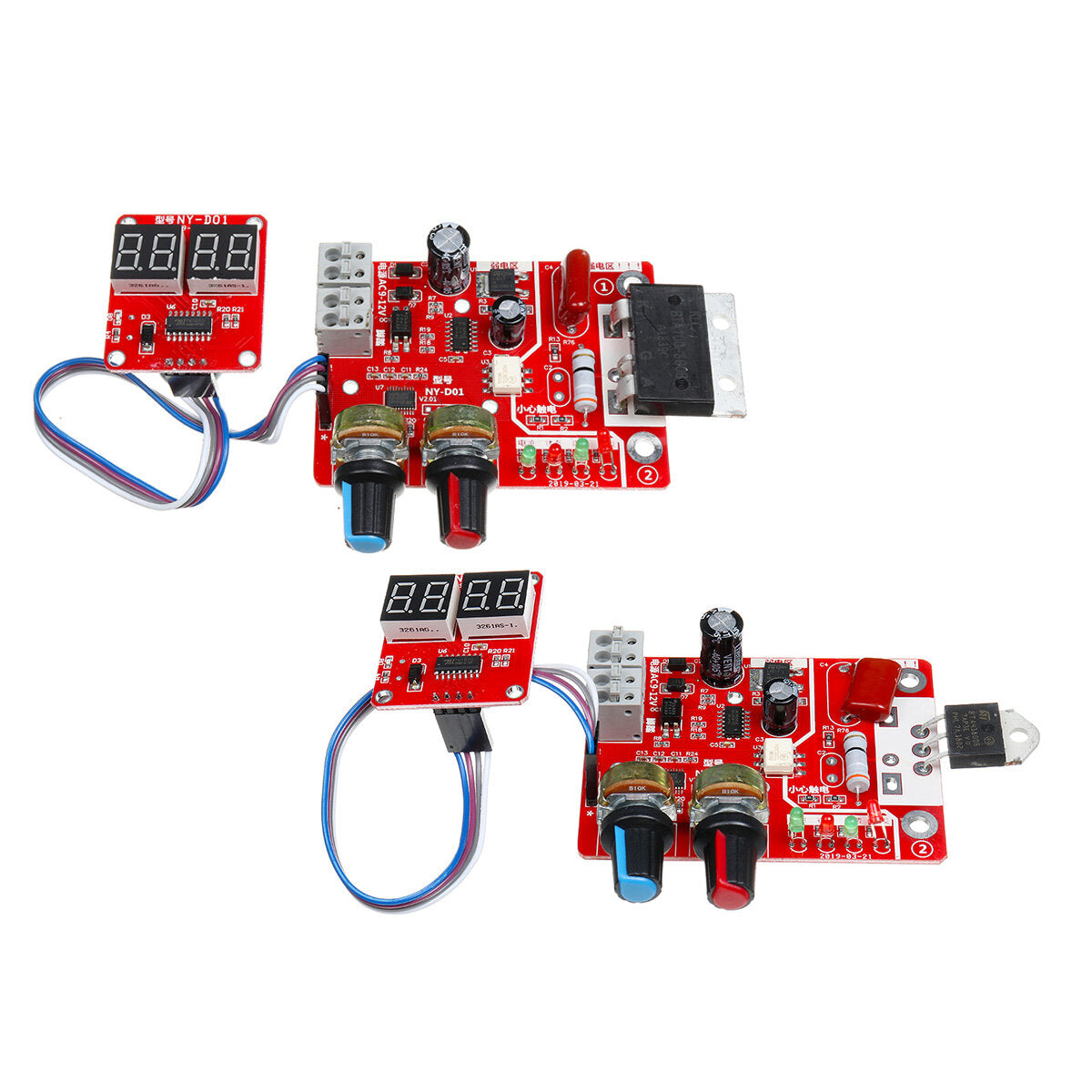 40A/100A Digital Display Spot Welding Module Time and Current Controller Panel Timing Ammeter Spot Welders Control Board