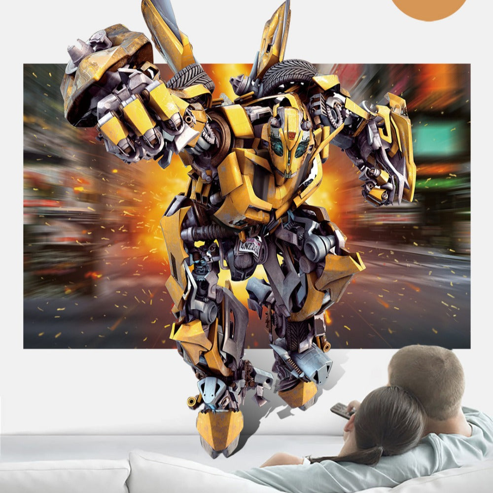 DLP Mini Projector with WIFI6, Android TV, Bluetooth 5.0, Auto Focus, Keystone Correction, Built-in Battery for Outdoor Movies