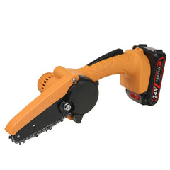 550W 4 Inch Mini Rechargable Chainsaw 24V One Hand Electric Chain Saw Wood Pruning Shears