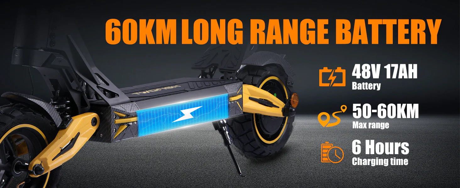 Electric Scooter 48V 17Ah Battery 800W Motor Recommended Top Speed 25KM/H 10inch Pneumatic Tires 50-60KM Max Mileage 150KG Max Load Folding E-Scooter