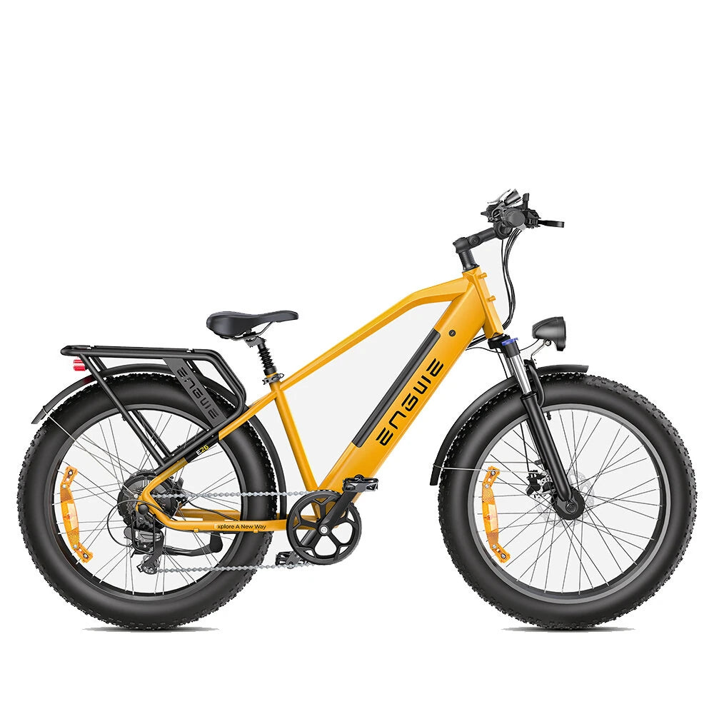 48V 16Ah Electric Bike, 250W Motor, 25KM/H Top Speed, 26*4.0 Inch Fat Tire, 120-140KM Range, All-Terrain Mountain E-Bike