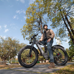 Electric Bike 48V 25AH Battery 1000W Motor Recommended Top Speed 25KM/H 26inches Tires 50-60KM Max Mileage 200KG Max Load Electric Bicycle