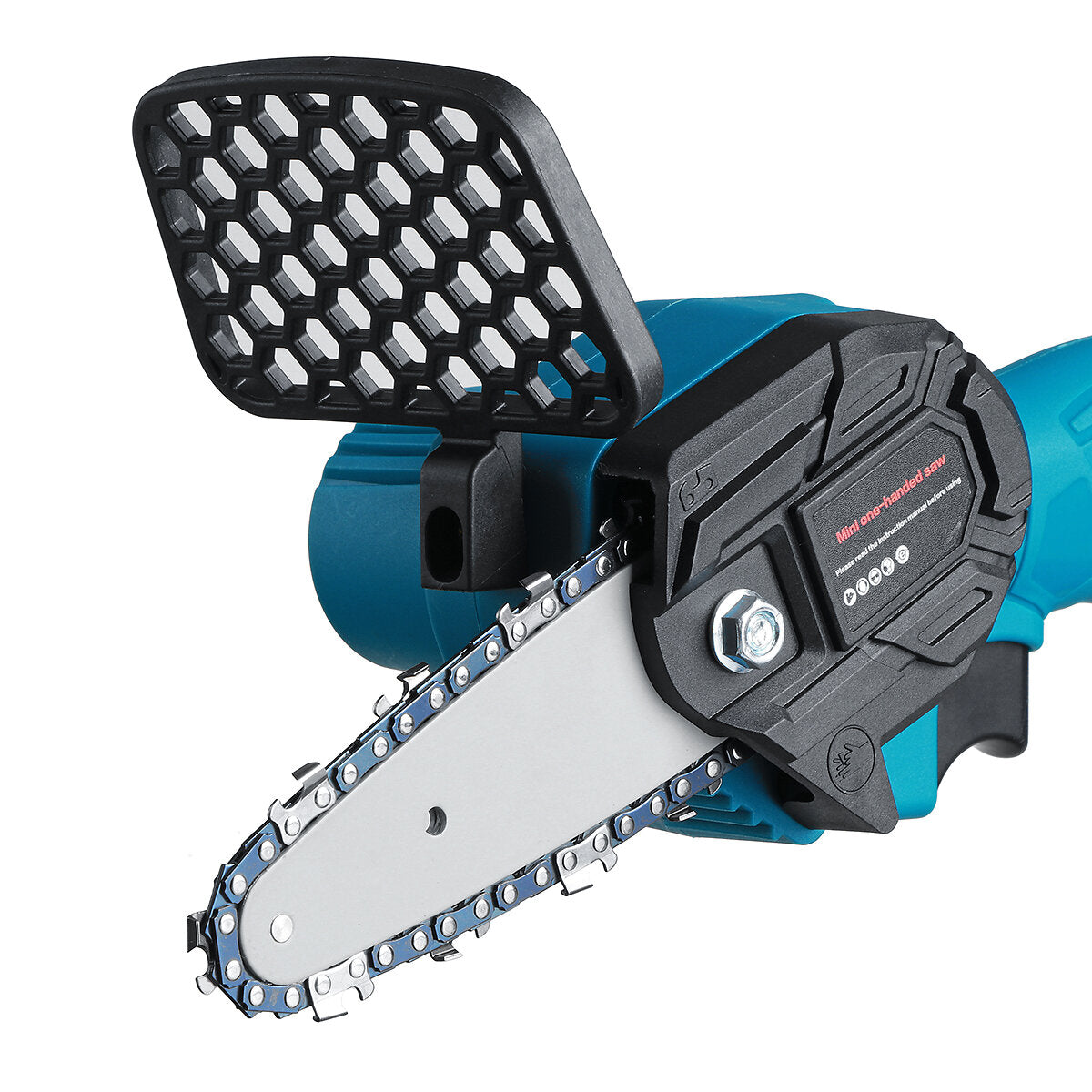 21V 4" Cordless Electric Chain Saw Rechargeable Woodworking Cutting Saw