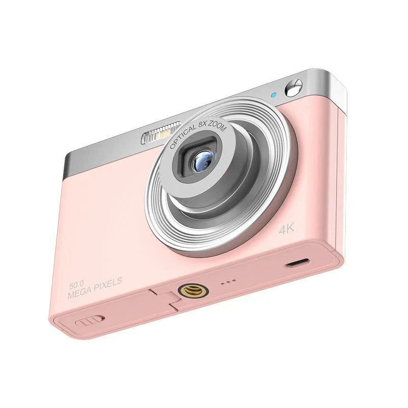 4K 50MP Digital Camera Video Camcorder 2.88" IPS Screen AF 8X Zoom 750mAh Portable Mirrorless Camera