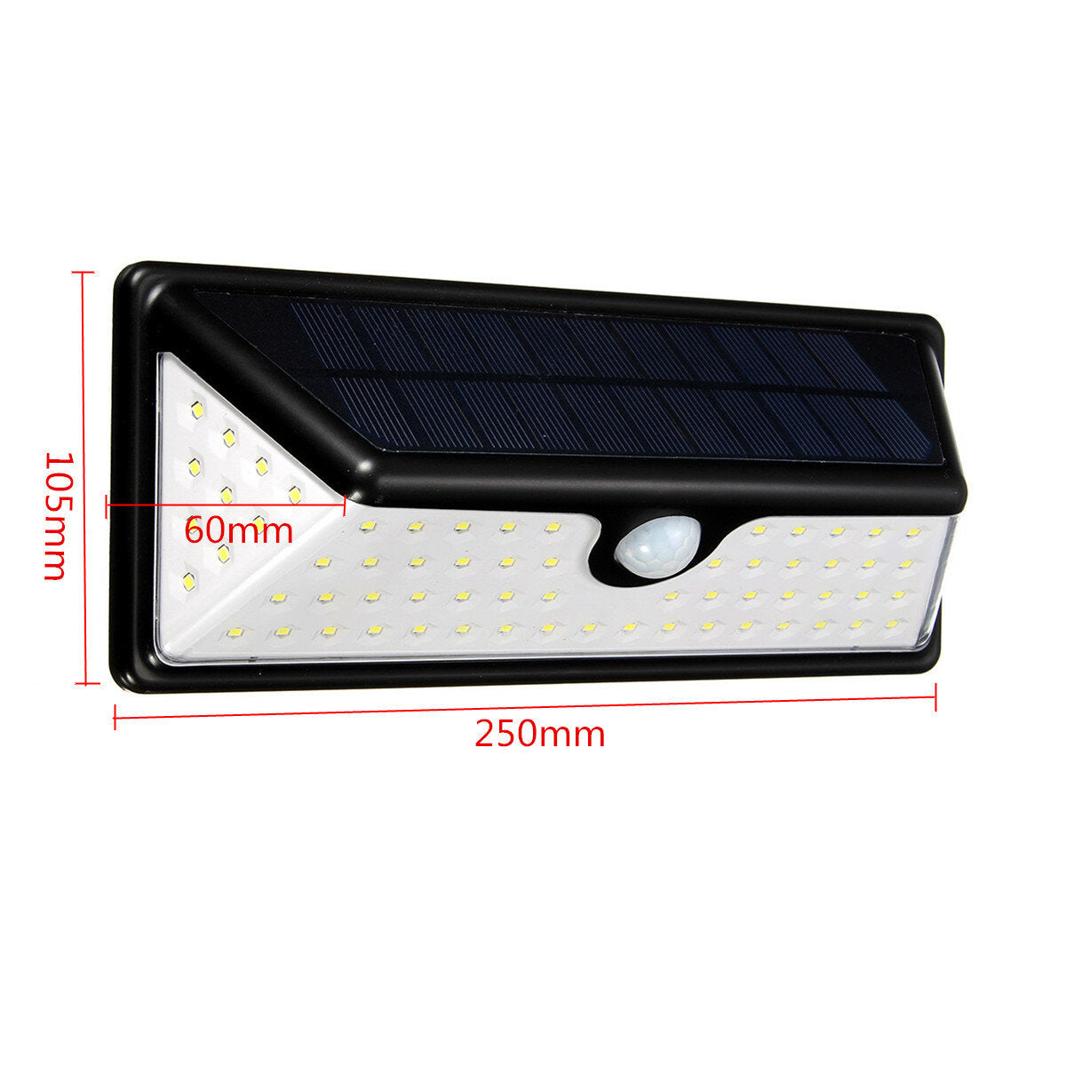 73LED Solar Powered LED PIR Motion Sensor Outdoor Garden Security Wall Light 3 Modes Waterproof IP65