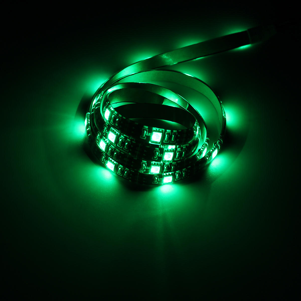DC12V Waterproof 1M SMD 5050 RGB Music Voice Control 30LED Strip Light Bar backlights for TV