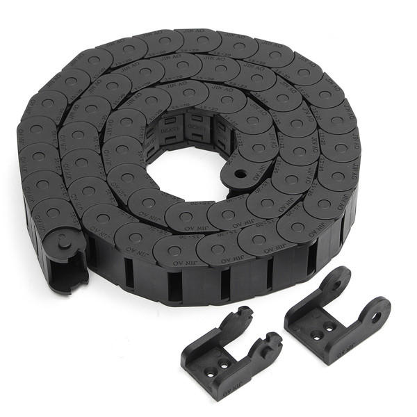15mm x 20mm R28 Plastic Cable Semi-closed Drag Chain Wire Carrier Length 1000mm