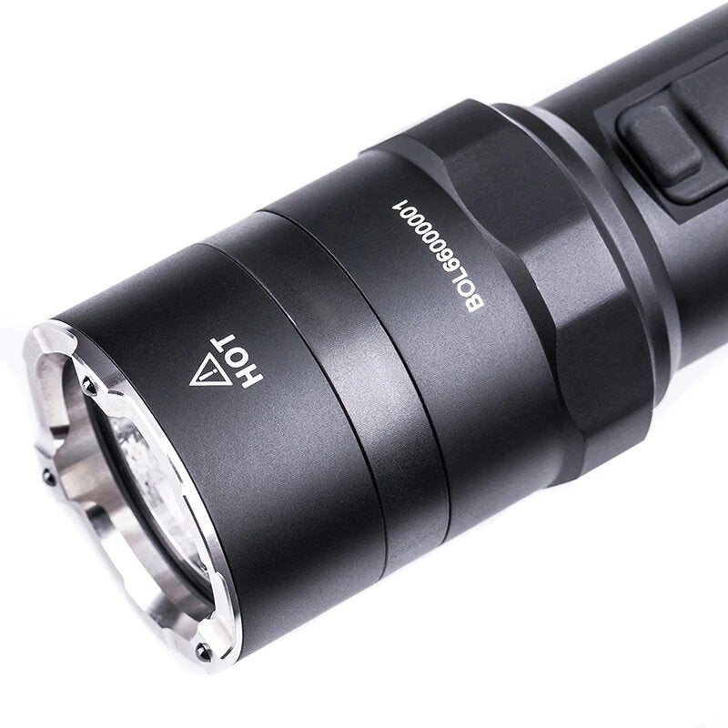 Multi-light Source One-step Strobe Tactical Flashlight 1300lm 280m High Output 18650 Type-C USB Rechargeable LED Torch