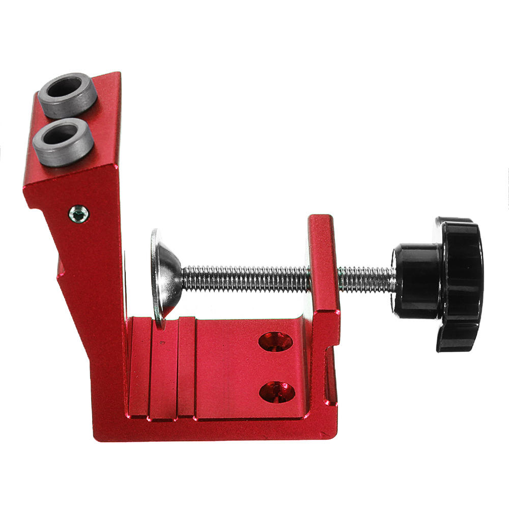 Aluminum Alloy 2 Pocket Hole System Pocket Hole Jig Drill Locator Guide with Drill Screwdriver Set