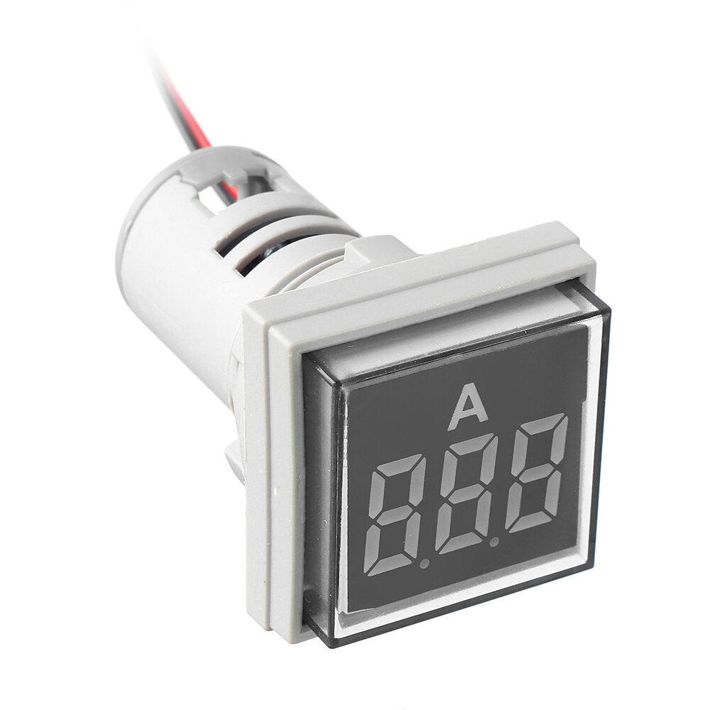 Square Ammeter Large Digital Tube Ammeter Indicator Light Ammeter Pack4