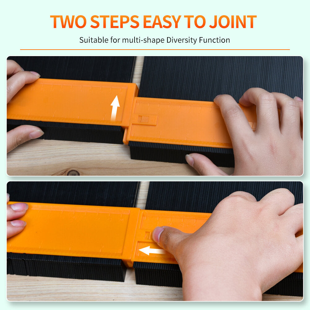 Profile Contour Gauge - High Precision Tracing Tool for Woodworking, Tiling, and Molding - Durable ABS Plastic, Easy to Use