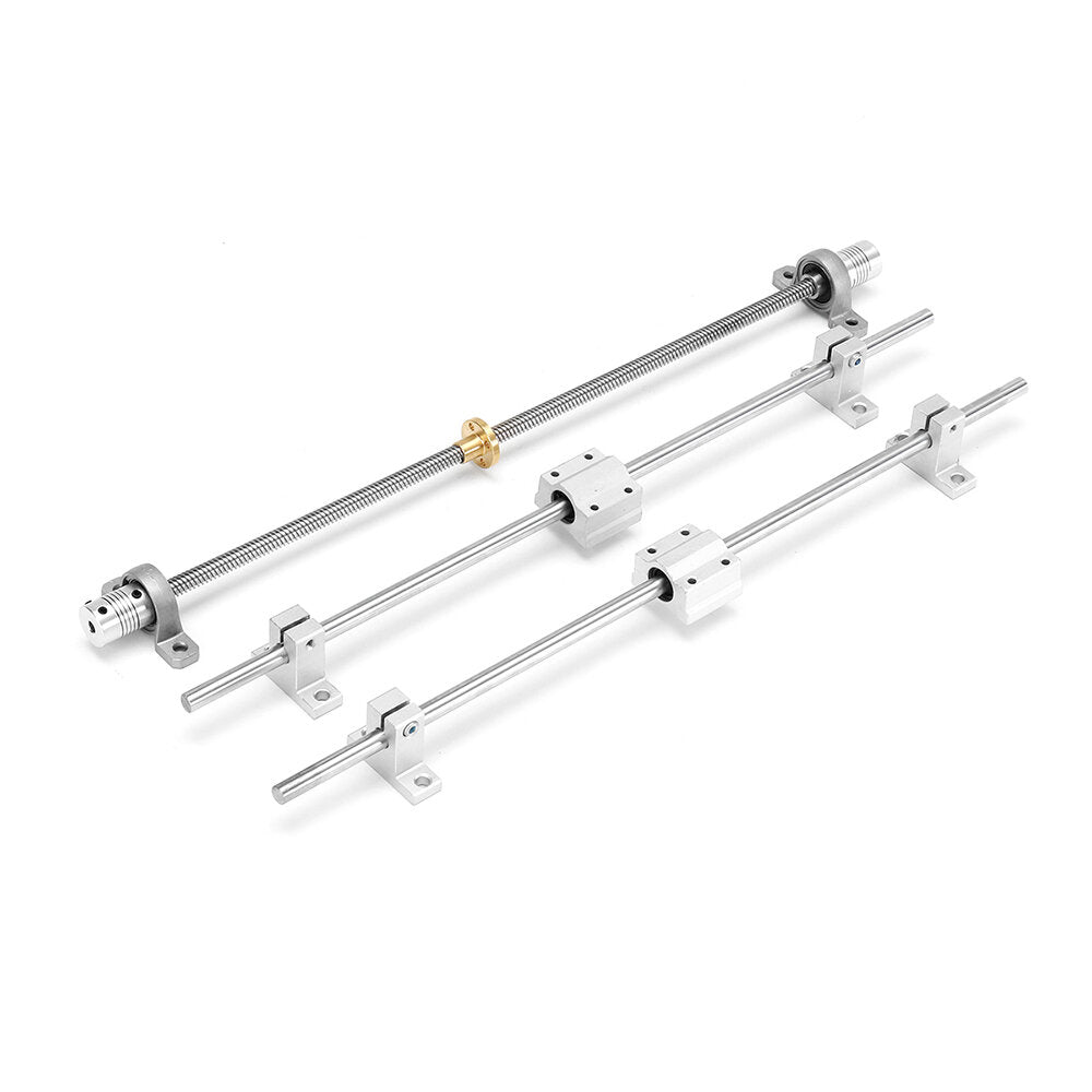 15pcs 600mm Optical Axis Guide Bearing Housings Linear Rail Shaft Support Set