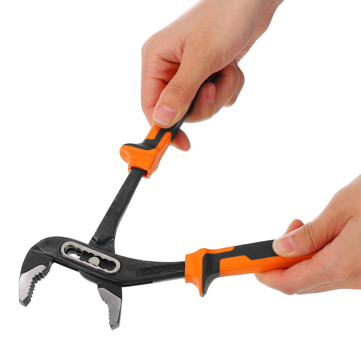 8"/10" Chrome Heavy Duty Anti-Slip Alligator Water Pump Grips Pliers Tool