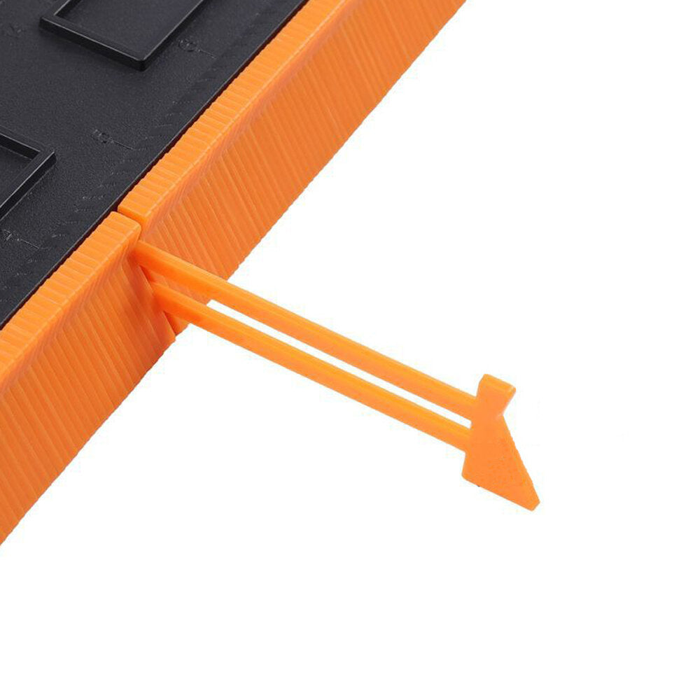 6/10 Inch Widen Contour Gauge Duplicator Profile Tool with Lock Alloy Edge Shaping Wood Measure Ruler