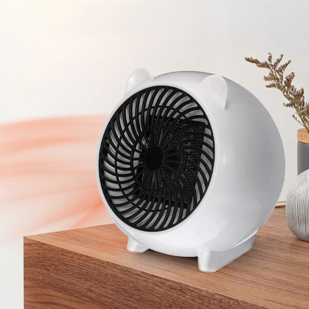500W Mini Personal Space Heater - PTC Ceramic Electric Heater for Home & Office