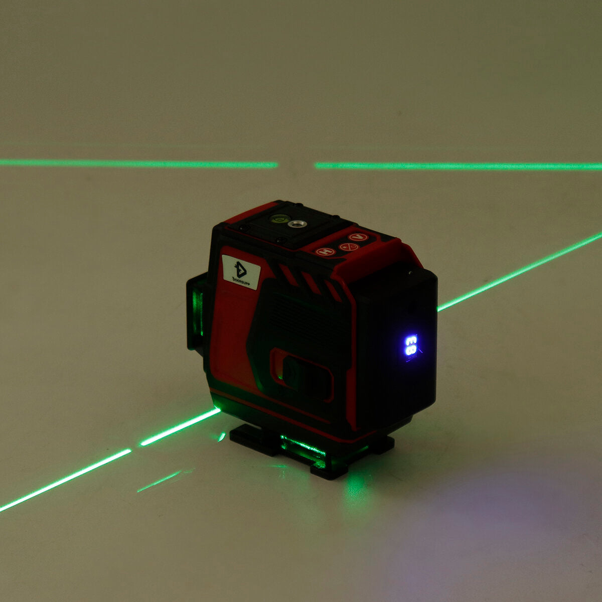 Laser Level With Green Light Digital Rotary Self Leveling Measure 8/12/16 Line