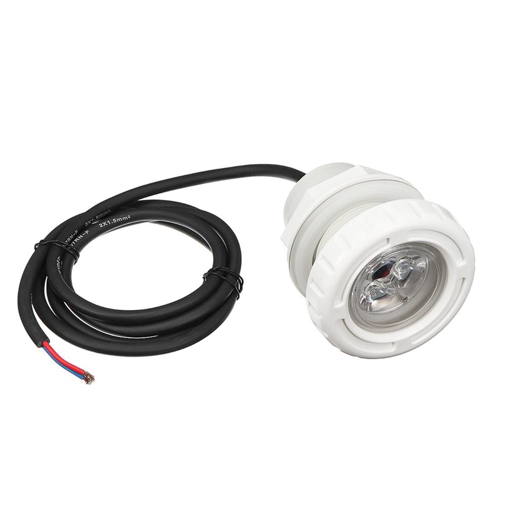 6W AC12V 3 LED Recessed Swimming Pool Light Spa RGB White Fountain Night Lamp