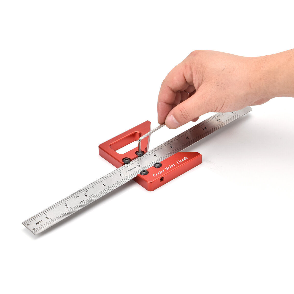 Precision Woodworking Scriber - Durable Aluminum Alloy, V-Shaped Design, Robust Locking Mechanism, 5-Piece Set