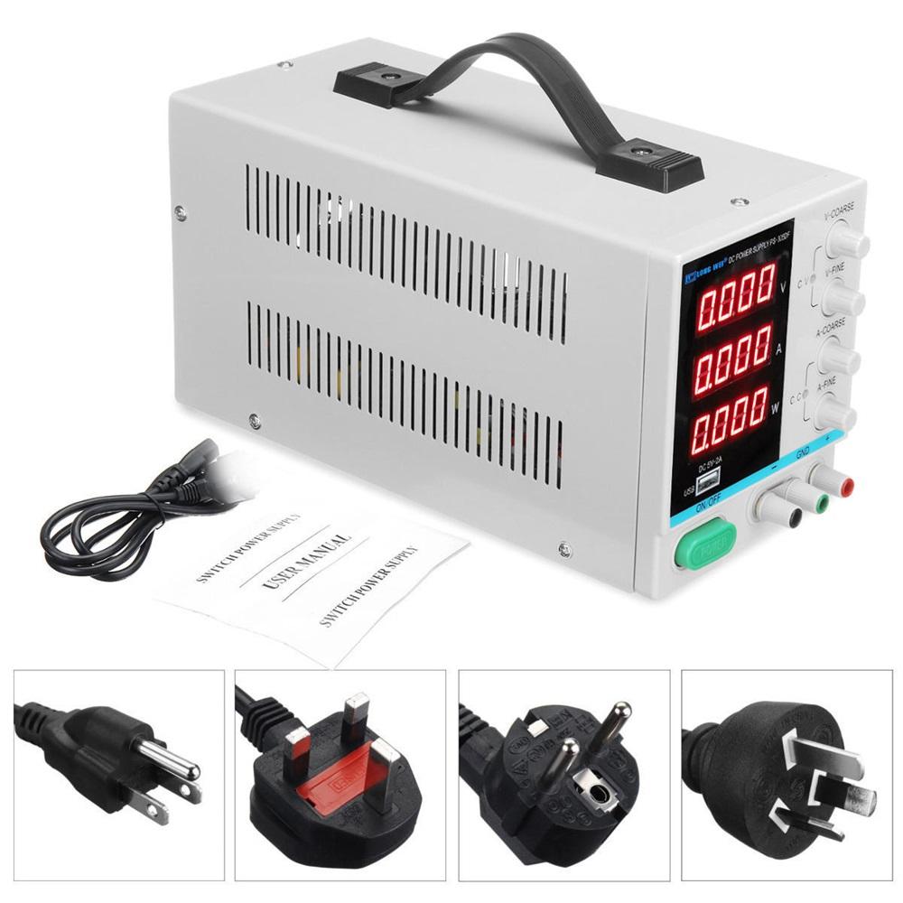 DC Power Supply 4 Digtal Display 30V 5A Adjustable Switching Power Supply w/ USB Interface